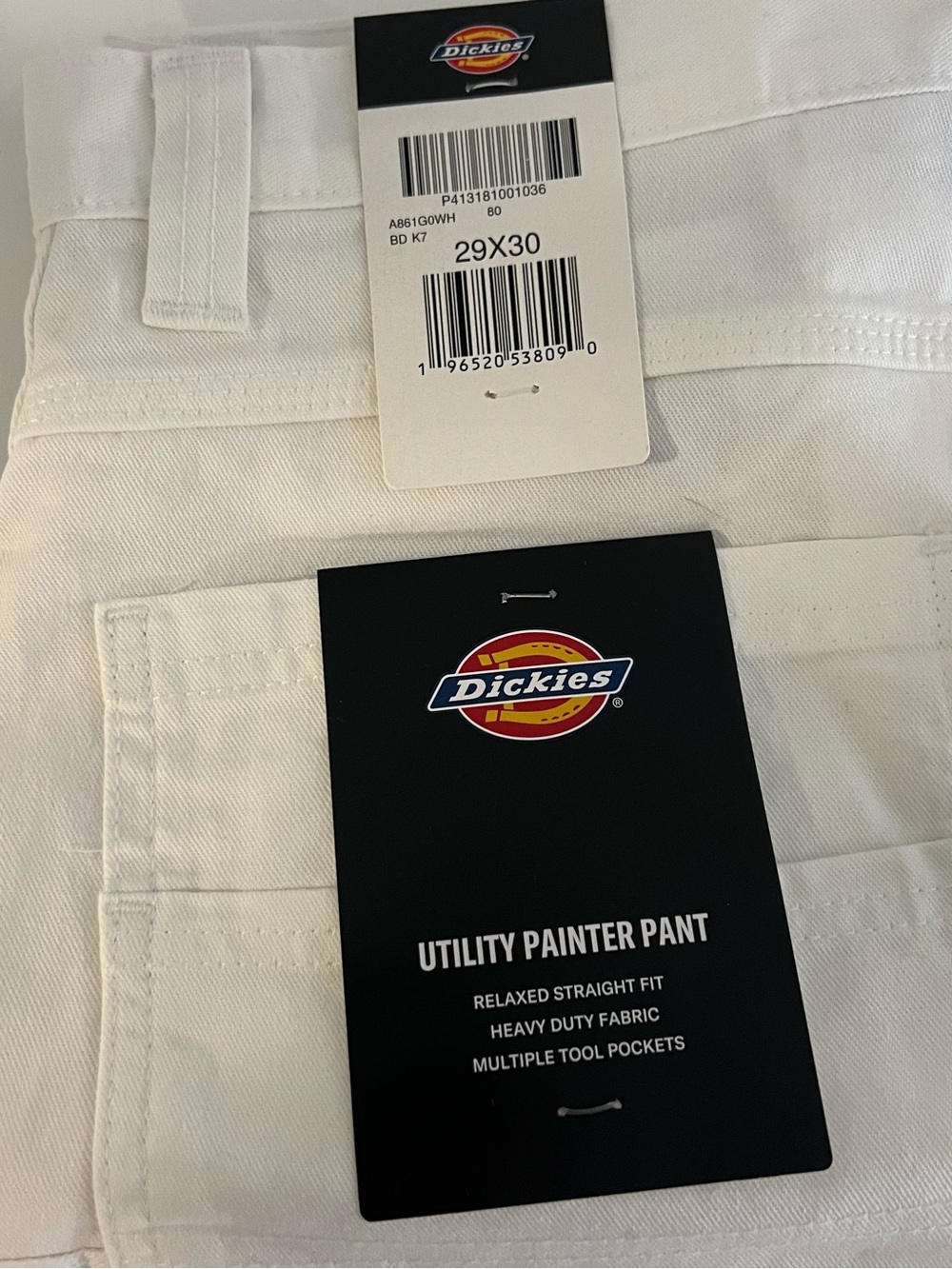 Dickies White Utility Painter Pants